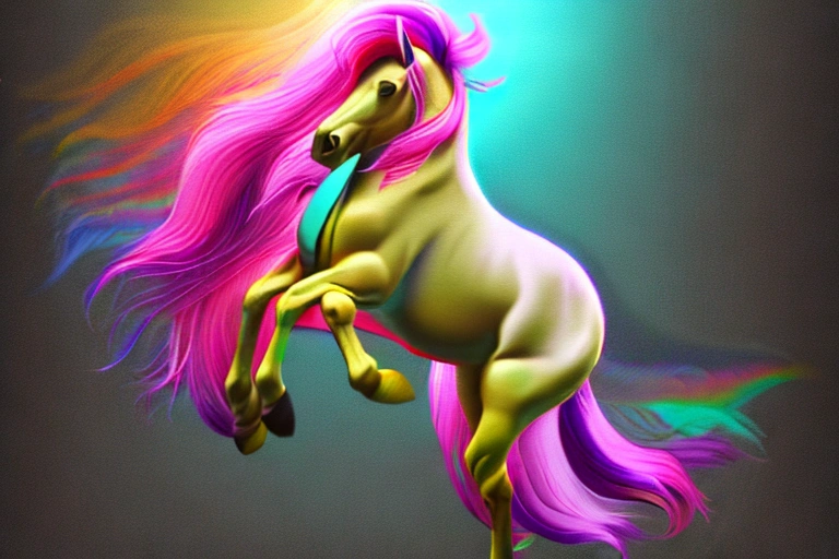 A unicorn is a mythical creature with the ability to fly and have a long mane and tail. Unicorns are