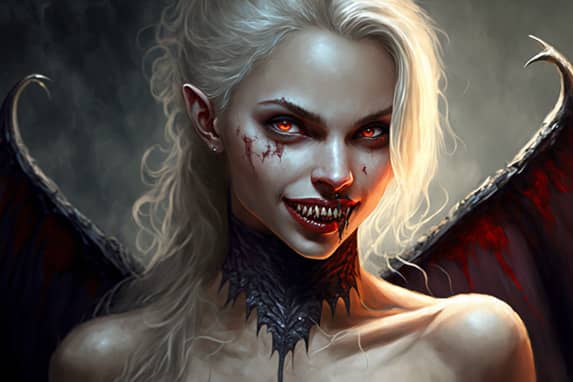 beautiful vampire girl female